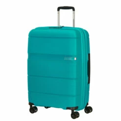American Tourister Linex 4 Wheel Medium Suitcase - 66cm -Luggage Store 128454 1099 LINEX SPINNER 6624 TSA FRONT34 66098.1670271736
