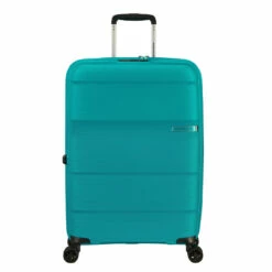 American Tourister Linex 4 Wheel Medium Suitcase - 66cm -Luggage Store 128454 1099 LINEX SPINNER 6624 TSA FRONT 03615.1670271732
