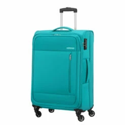 American Tourister Heat Wave 4 Wheel Medium Suitcase - 68cm -Luggage Store 130668 1012 HEAT WAVE SPINNER 6825 TSA FRONT34 34492.1666783962