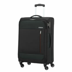 American Tourister Heat Wave 4 Wheel Medium Suitcase - 68cm -Luggage Store 130668 1465 HEAT WAVE SPINNER 6825 TSA FRONT34 77712.1666783956