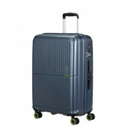 American Tourister Geopop 4 Wheel Medium Suitcase - 67cm -Luggage Store 147021 1098 GEOPOP SPINNER 6724 TSA FRONT34 84085.1689321180