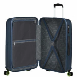 American Tourister Geopop 4 Wheel Medium Suitcase - 67cm -Luggage Store 147021 1098 GEOPOP SPINNER 6724 TSA INTERIOR 86974.1689321182