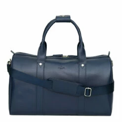 S Babila Saffiano Leather Cabin Holdall - 46cm -Luggage Store 47505 navy 1 73860.1650921063