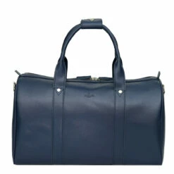 S Babila Saffiano Leather Cabin Holdall - 46cm -Luggage Store 47505 navy 2 87685.1650921064