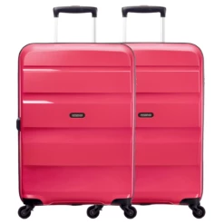 American Tourister Bon Air 2 Piece Luggage Set - 66cm X 2 -Luggage Store American Tourister Bon Air 59423x2 Azalea Pink Front 36399.1680177527