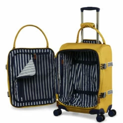 Joules Coast 4 Wheel Cabin Suitcase - 54cm -Luggage Store JLS5003 003 Cabin Trolley Case 4W Antique Gold 3 71713.1695121076