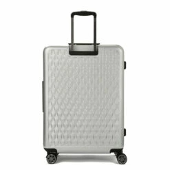 Rock Allure 4 Wheel Large Suitcase - 77cm 29 Rock Allure 4 Wheel Large Suitcase - 77cm -Luggage Store Large Suitcase Allure Silver TR 0192 SI Back copy 31778.1660128901