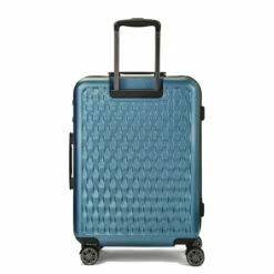 Rock Allure 4 Wheel Medium Suitcase - 68cm -Luggage Store Medium Suitcase Allure Blue TR 0192 BU Back copy 59757.1660129451