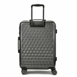 Rock Allure 4 Wheel Medium Suitcase - 68cm -Luggage Store Medium Suitcase Allure Charcoal TR 0192 CH Back copy 88708.1660129451