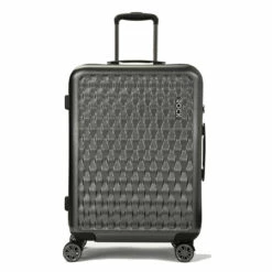 Rock Allure 4 Wheel Medium Suitcase - 68cm -Luggage Store Medium Suitcase Allure Charcoal TR 0192 CH Front copy 17783.1660129451