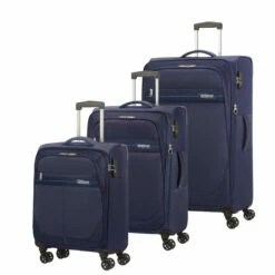 American Tourister Deep Dive 3 Piece Luggage Set - 55cm, 68cm & 80cm -Luggage Store PROD COL 132506 2694 FRONT34 52417.1696260316