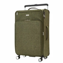 Rock Rocklite DLX 4 Wheel Expandable Large Suitcase - 78cm -Luggage Store Rock Rocklite DLX TR 0243 L Khaki 2 64633.1686845251