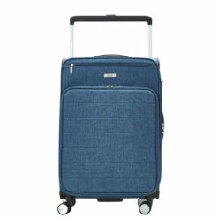 Rock Rocklite DLX 4 Wheel Expandable Medium Suitcase - 68cm -Luggage Store Rock Rocklite DLX TR 0243 M Blue 1 76468.1686844540