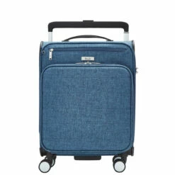 Rock Rocklite DLX 4 Wheel Cabin Suitcase - 54cm -Luggage Store Rock Rocklite DLX TR 0243 S Blue 1 05448.1686843933