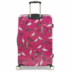 Sara Miller 4 Wheel Large Suitcase - 77cm -Luggage Store SMH0101 008 Sara Miller Large 4W Trolley Pink Heron 4 98835.1695398998