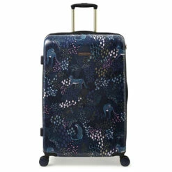 Sara Miller 4 Wheel Large Suitcase - 77cm -Luggage Store SMH0101 010 Sara Miller Large 4W Trolley Midnight Leopard 1 57223.1695399039