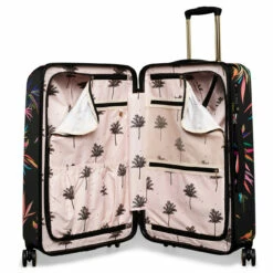 Sara Miller 4 Wheel Medium Suitcase - 67cm -Luggage Store SMH0102 007 Sara Miller Medium 4W Trolley Black Bamboo 3 98532.1695399327