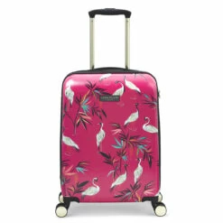 Sara Miller 4 Wheel Cabin Suitcase - 54cm -Luggage Store SMH0103 008 Sara Miller Small 4W Trolley Pink Heron 1 43645.1695400026