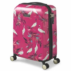 Sara Miller 4 Wheel Cabin Suitcase - 54cm -Luggage Store SMH0103 008 Sara Miller Small 4W Trolley Pink Heron 2 32481.1695400026