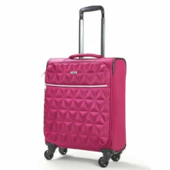 Rock Jewel 4 Wheel Cabin Suitcase - 55cm -Luggage Store Small Cabin Suitcase Jewel Pink TR 0207 PI 5 28998.1673945942