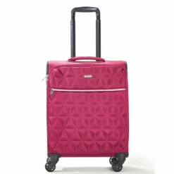 Rock Jewel 4 Wheel Cabin Suitcase - 55cm -Luggage Store Small Cabin Suitcase Jewel Pink TR 0207 PI 11794.1673945943