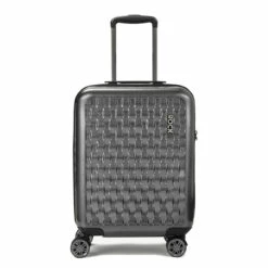 Rock Allure 4 Wheel Cabin Suitcase - 56cm -Luggage Store Small Suitcase Allure Charcoal TR 0192 CH Front copy 20955.1660128431