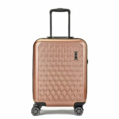 Rock Allure 4 Wheel Cabin Suitcase - 56cm -Luggage Store Small Suitcase Allure Pink TR 0192 PI Front Front copy 43133.1660128431