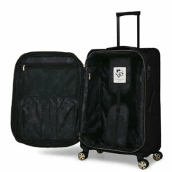 Ted Baker Albany Eco 4 Wheel Medium Suitcase - 69cm 14 Ted Baker Albany Eco 4 Wheel Medium Suitcase - 69cm -Luggage Store TBW7002 001 Ted Baker Albany Eco Black Medium Case 3 90932.1684486062