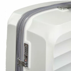 Rock Sunwave 4 Wheel Exp Cabin Suitcase - 54cm -Luggage Store TR 0212 WH Lock 17366.1661262765