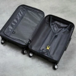 Rock Bali 4 Wheel Exp Medium Suitcase - 65cm -Luggage Store TR 0235 BLK Interior 62781.1661167976