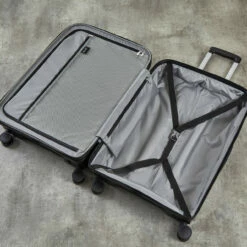 Rock Tulum 4 Wheel Exp Cabin Suitcase - 55cm -Luggage Store TR 0239 BLK Interior 45039.1660815004