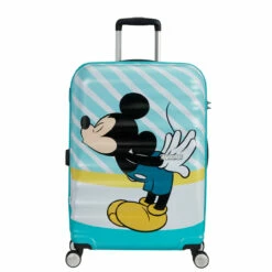 American Tourister Wavebreaker Disney 4 Wheel Medium Suitcase - 67cm -Luggage Store prod col 85670 8624 front 96913.1678989872