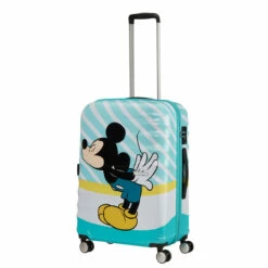 American Tourister Wavebreaker Disney 4 Wheel Medium Suitcase - 67cm -Luggage Store prod col 85670 8624 wheel handle full 10413.1678989872