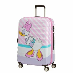American Tourister Wavebreaker Disney 4 Wheel Medium Suitcase - 67cm -Luggage Store prod col 85670 8660 front34 47630.1678989872