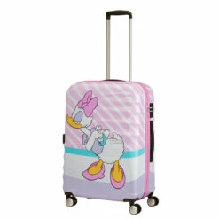American Tourister Wavebreaker Disney 4 Wheel Medium Suitcase - 67cm -Luggage Store prod col 85670 8660 wheel handle full 24204.1678989872