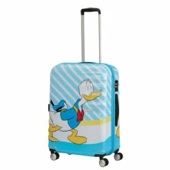 American Tourister Wavebreaker Disney 4 Wheel Medium Suitcase - 67cm -Luggage Store prod col 85670 8661 wheel handle full 37330.1678989873