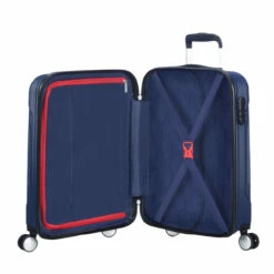 American Tourister Tracklite 4 Wheel Cabin Suitcase - 55cm -Luggage Store prod col 88742 1265 interior 1 71012.1669370033