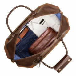 Visconti Voyager Leather Holdall Cabin Size - 55cm -Luggage Store voyager 2 1 00263.1682677626